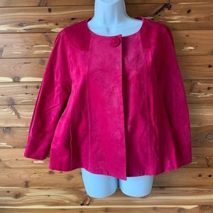 Jones New York signature magenta pink jacket large